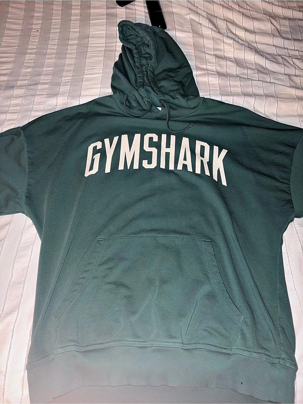 Gymshark Arch Logo Pullover Hoodie Green Large